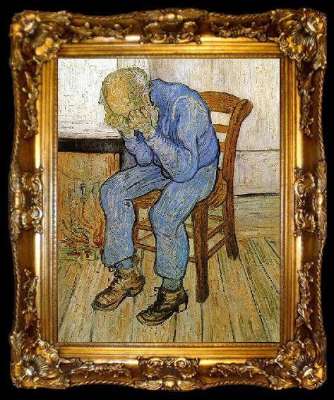 framed  Vincent Van Gogh Old Man in Sorrow, ta009-2
